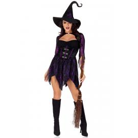 Костюм відьми Leg Avenue Mystical Witch L, сукня, капелюх - 4