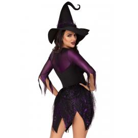 Костюм відьми Leg Avenue Mystical Witch XL, сукня, капелюх - 5
