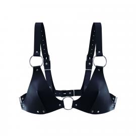 Ліф із натуральної шкіри Feral Feelings - Bikini Top Black - 1