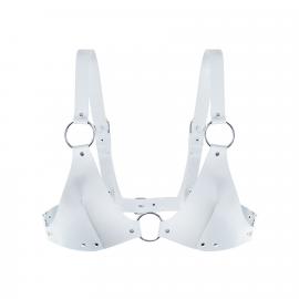 Ліф із натуральної шкіри Feral Feelings - Bikini Top White - 1