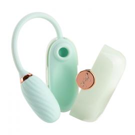 Вакуумный клиторальный стимулятор Otouch Louis Vibrate Teal - 1