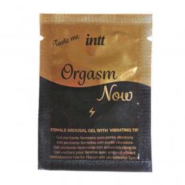 Пробник збуджуючого гелю-вібратора для клітора 2-в-1 Intt Orgasm Now (2 мл)