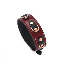 Нашийник з повідцем Liebe Seele Wine Red Collar and Leash - 5