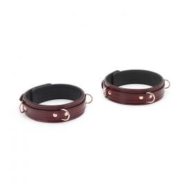 Фіксатори для стегон Liebe Seele Wine Red Thigh Cuffs L Size - 7