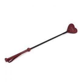 Шльопанка Liebe Seele Wine Red Riding Crop with Heart-Shape Tip - 1