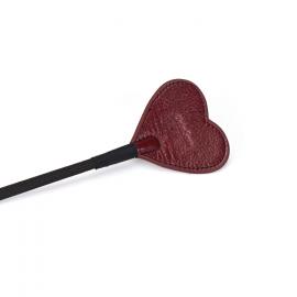 Шльопанка Liebe Seele Wine Red Riding Crop with Heart-Shape Tip - 3