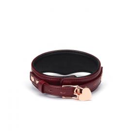 Нашийник з повідцем Liebe Seele Wine Red Curved Collar - 7