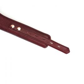 Нашийник з повідцем Liebe Seele Wine Red Curved Collar - 6