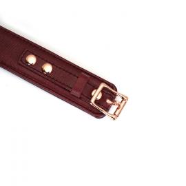 Нашийник з повідцем Liebe Seele Wine Red Curved Collar - 5
