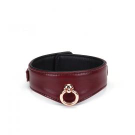 Нашийник з повідцем Liebe Seele Wine Red Curved Collar - 4