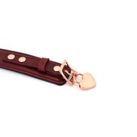 Нашийник з повідцем Liebe Seele Wine Red Curved Collar - 3