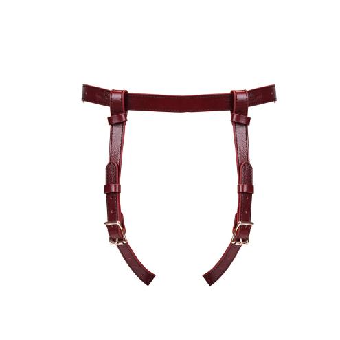 Трусики для страпону Liebe Seele Wine Red Strap on Harness