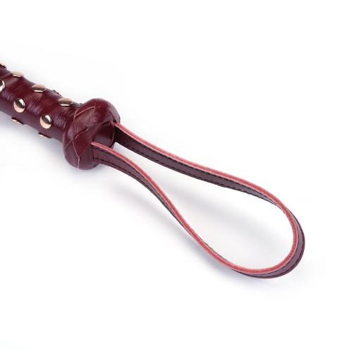 Флоггер Liebe Seele Wine Red Studded Flogger