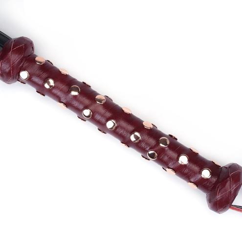 Флогер Liebe Seele Wine Red Studded Flogger