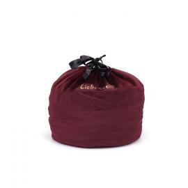 Оксамитовий мішечок для зберігання іграшок Liebe Seele Wine Red Large Storage Bag Cylindrical, 24х25 см - 1