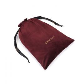 Оксамитовий мішечок для зберігання іграшок Liebe Seele Wine Red Large Storage Bag Oblong, 34х45 см - 1