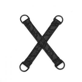 Набір Liebe Seele Black Lace and Neoprene 11pcs Bondage Kit, анальна пробка з кристалом, вібропуля - 2