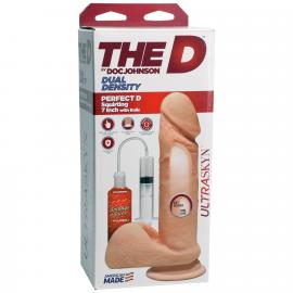 Закінчуючий фалоімітатор Doc Johnson The D ULTRASKYN Perfect D Squirting - 7 Inch - 2