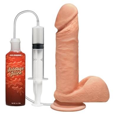 Закінчуючий фалоімітатор Doc Johnson The D ULTRASKYN Perfect D Squirting - 7 Inch