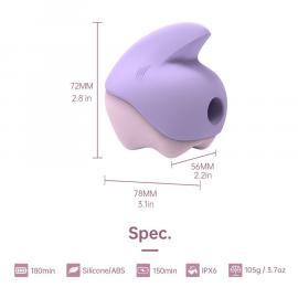 Вакуумний кліторальний стимулятор Magic Motion Unicorn Purple - 4