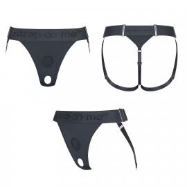 Трусики для страпона Strap-On-Me HARNAIS LINGERIE UNIQUE - One Size - GREY - 4