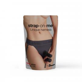 Трусики для страпона Strap-On-Me HARNAIS LINGERIE UNIQUE - One Size - GREY - 6