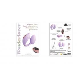 Віброяйце з вакуумною кліторальною стимуляцією Love To Love Wonderlover VIVA MAUVE - 6