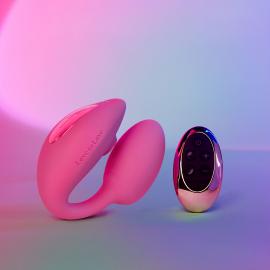 Віброяйце з вакуумною кліторальною стимуляцією Love To Love Wonderlover PINK PASSION - 1