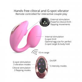 Виброяйцо с вакуумной клиторальной стимуляцией Love To Love Wonderlover PINK PASSION - 5