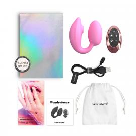 Виброяйцо с вакуумной клиторальной стимуляцией Love To Love Wonderlover PINK PASSION - 3