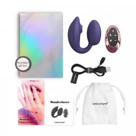 Виброяйцо с вакуумной клиторальной стимуляцией Love To Love Wonderlover MIDNIGHT INDIGO - 6