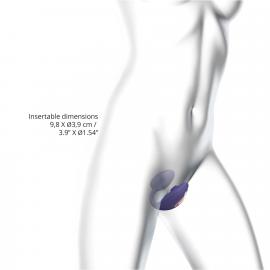 Виброяйцо с вакуумной клиторальной стимуляцией Love To Love Wonderlover MIDNIGHT INDIGO - 3
