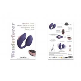 Виброяйцо с вакуумной клиторальной стимуляцией Love To Love Wonderlover MIDNIGHT INDIGO - 5