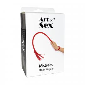 Батіг з екошкіри Art of Sex - Mistress, червоний - 3