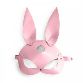 Шкіряна маска Зайчики Art of Sex - Bunny mask, колір Рожевий - 5