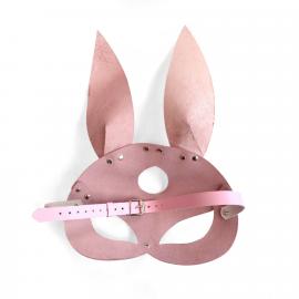 Шкіряна маска Зайчики Art of Sex - Bunny mask, колір Рожевий - 2