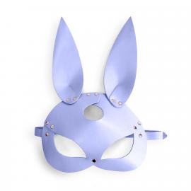 Кожаная маска Зайки Art of Sex - Bunny mask, цвет Лавандовый - 2