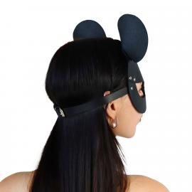 Кожаная маска мышки Art of Sex - Mouse Mask, цвет Черный - 5