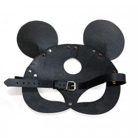 Кожаная маска мышки Art of Sex - Mouse Mask, цвет Черный - 2