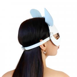 Кожаная маска мышки Art of Sex - Mouse Mask, цвет Белый - 5