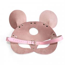 Шкіряна маска мишки Art of Sex - Mouse Mask, колір Рожевий - 2