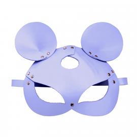 Кожаная маска мышки Art of Sex - Mouse Mask, цвет Лавандовый - 4