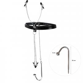 Бондажний набір з металевим анальним гаком №2 Art of Sex Blanca Bondage set with anal hook №2 - 1