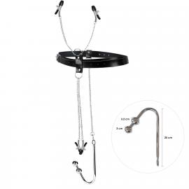 Бондажний набір із металевим анальним гаком №3 Art of Sex Blanca Bondage set with anal hook №3 - 1