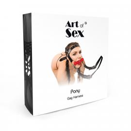 БДСМ кляп-упряжка Art of Sex - BDSM Gag Harness Pony - 3