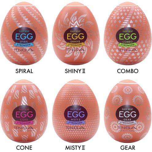 Набор мастурбаторов-яиц Tenga Egg Hard Boilded II Pack (6 яиц)