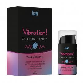 Рідкий вібратор Intt Vibration Cotton Candy (15 мл), густий гель - 1