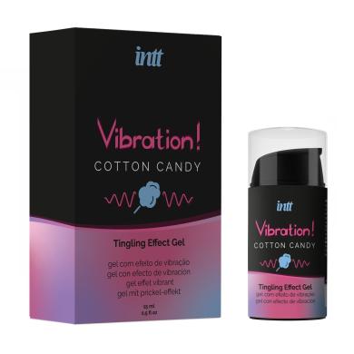 Рідкий вібратор Intt Vibration Cotton Candy (15 мл), густий гель