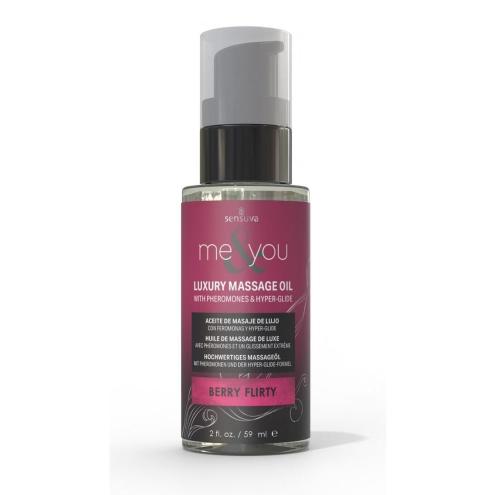 Массажное масло Sensuva Me&You - Berry Flirty 59 мл