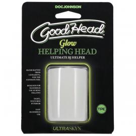 Мастурбатор Doc Johnson GoodHead - Glow Helping Head - 5